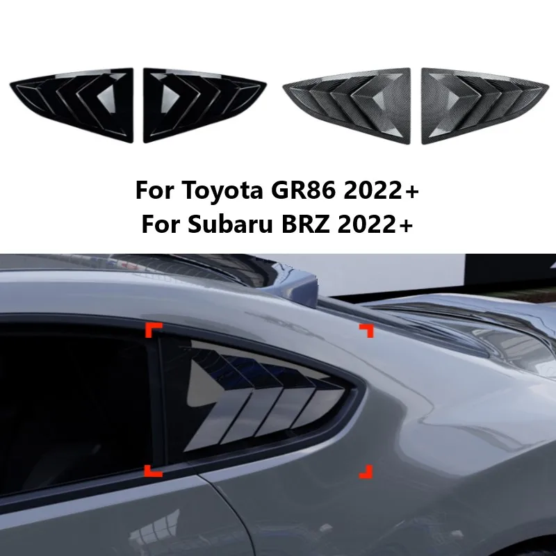 

Car Rear Window Louver Trim Cover For Toyota GR86 2022+ For Subaru BRZ 2022+ Shutter Triangular Window Body Kits Car Accessories
