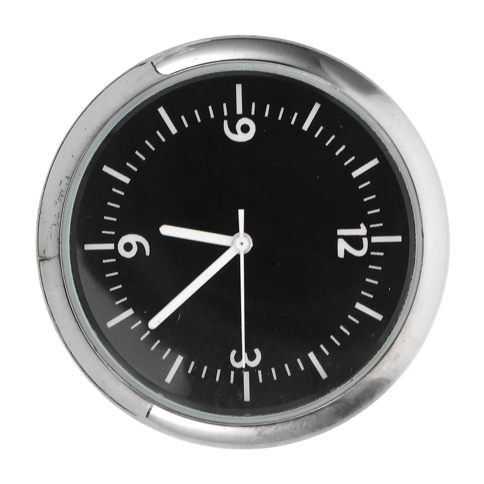 Car Dashboard Electronic Clock Compact 4Cm Quartz Stick on Vehicle Watch Motorcycle Boat Interior Auto Timekeeper