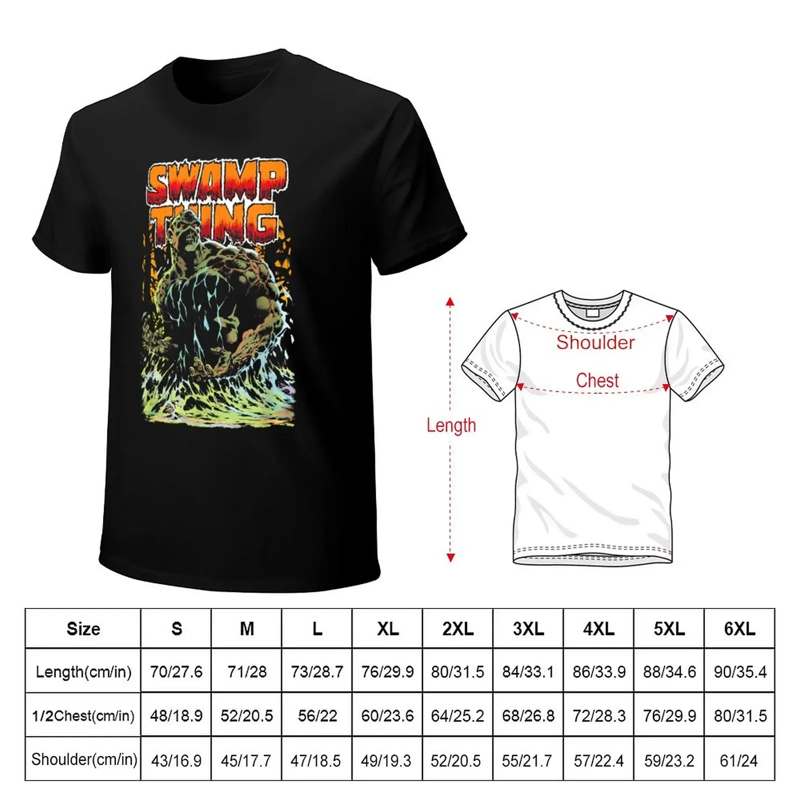 JL Swamp Thing T-Shirt summer clothes sweat cute tops funny t shirts for men