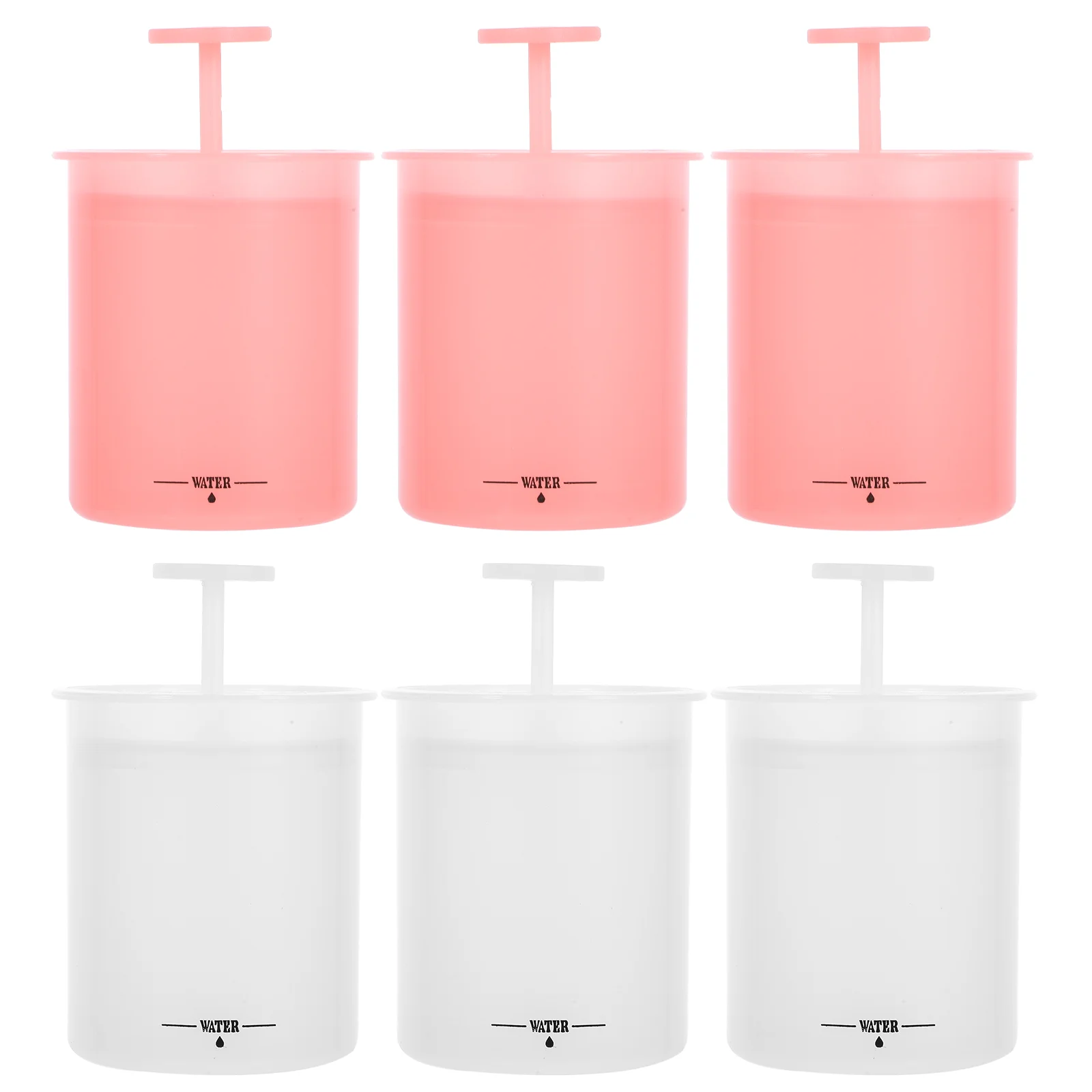 

6 Pcs Facial Cleanser Foamer Shower Gel Bubbler Dishwashing Detergent Soap Marshmallow Foams Maker Bubbling Supply Plastic Cup