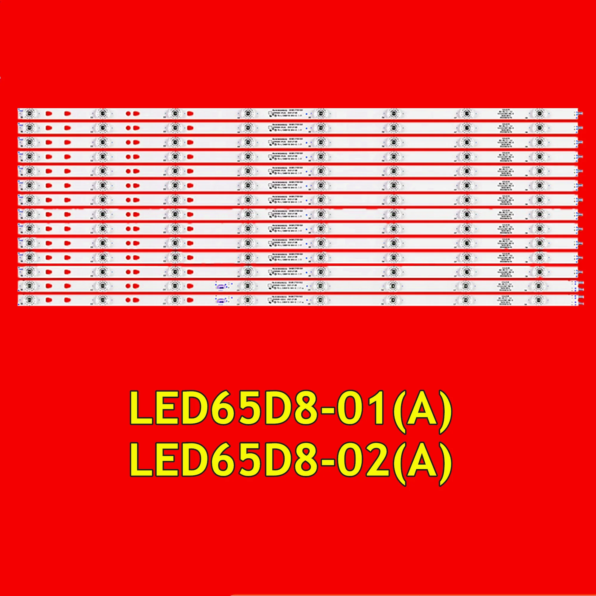 

16pcs LED TV Backlight Strip for LQ65H31G LQ65H31 LSC650FN05 30365008202 LED65D8-01(A) LED65D8-02(A)