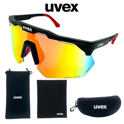 Uvex-男性と女性のための偏光スポーツサングラス,マウンテンバイク,UV400フォトクロミックレンズ