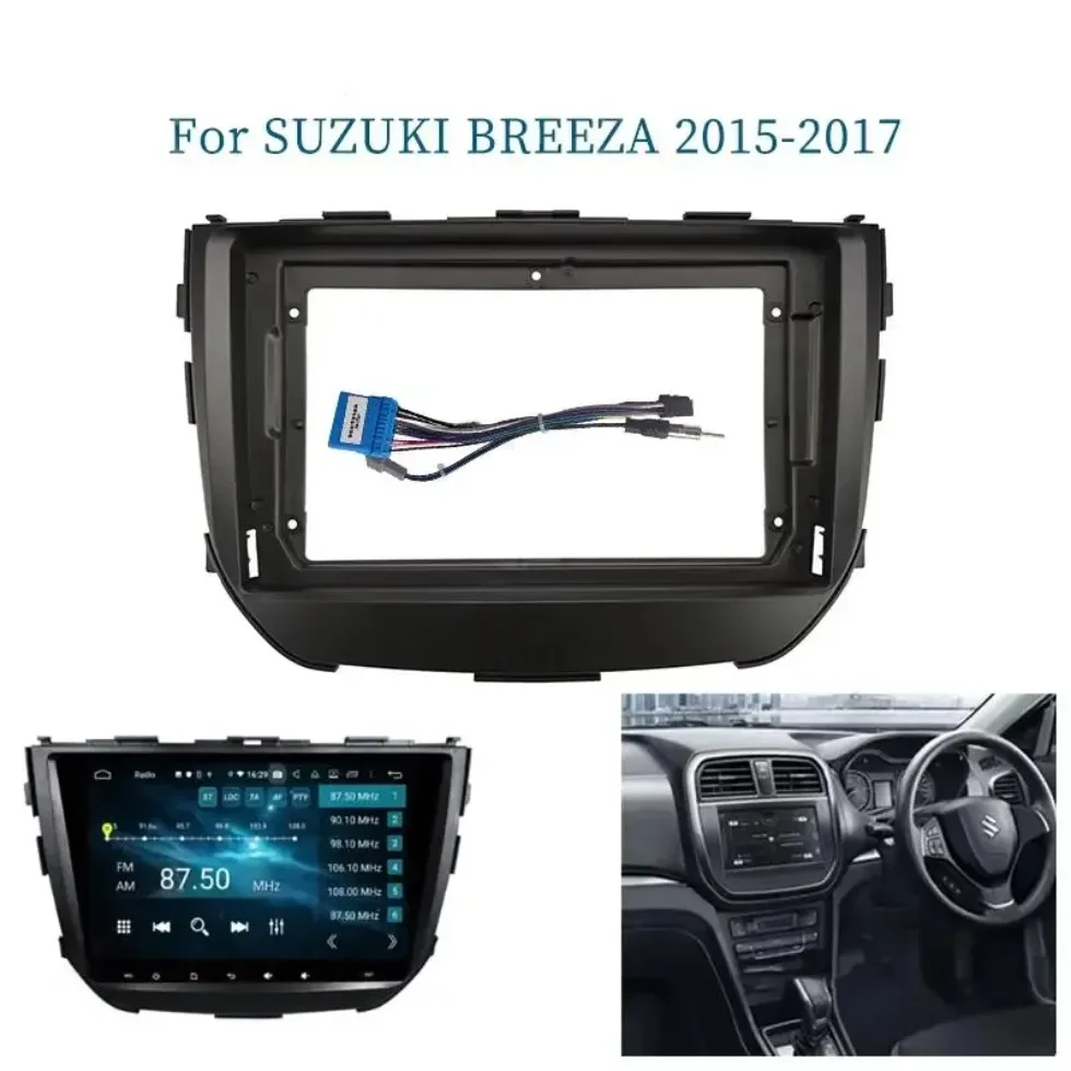 

9-дюймовый автомобильный радиоприемник с установкой DVD GPS Mp5 для Suzuki breez2015-2017, пластиковая панель с рамкой