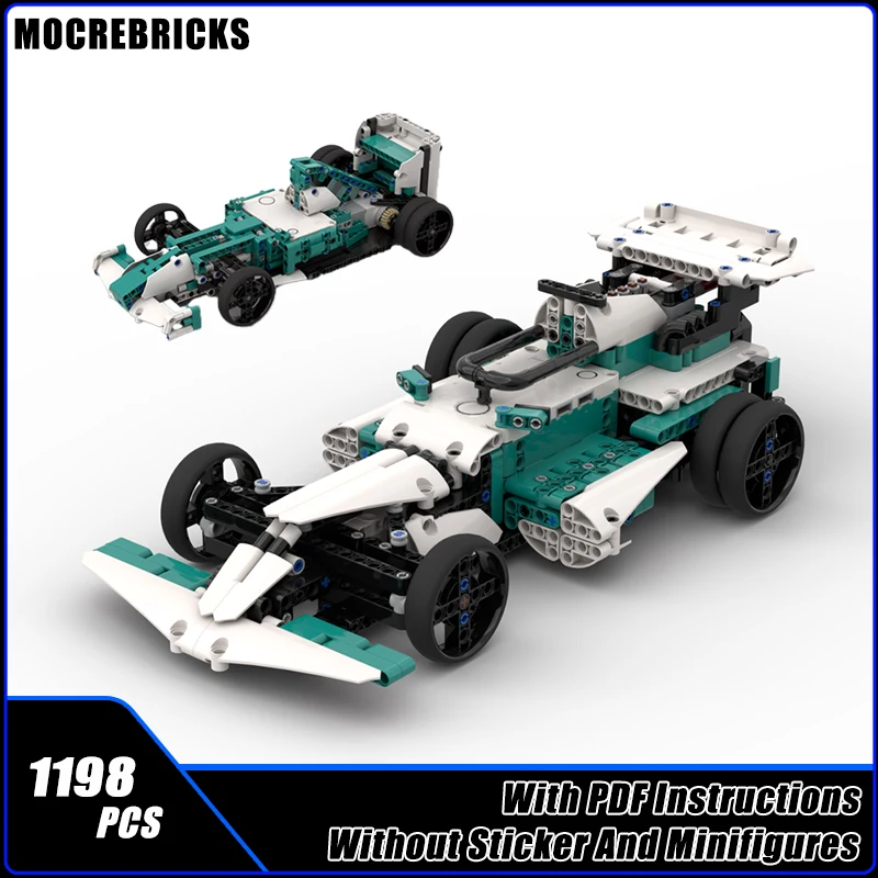 

Супер технический MOC F1 гоночная скорость, модель спортивного автомобиля, сборка, строительный блок, сделай сам, оригинальность, кирпичная головоломка, игрушка для мальчика, праздничные подарки