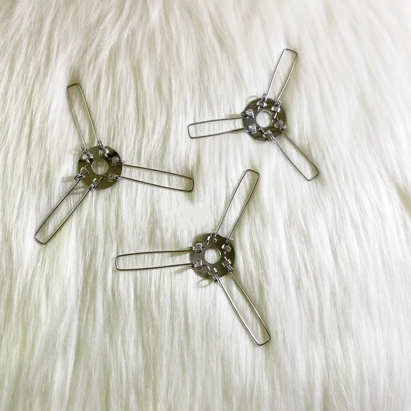 Strong Metal Spring 100mm Light Shade Clips 45 pcs, perfect for DIY Lighting Renovation, 3-Fork Stable Design
