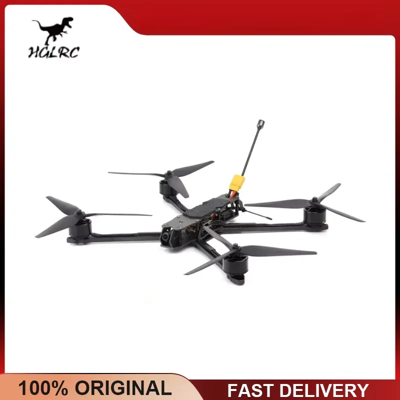 HGLRC MY10 Long Range FPV Drone 6S Analog Quadcopter 2.5W VTX F405 60A Stack 3215 900KV Motors for Extended Flight