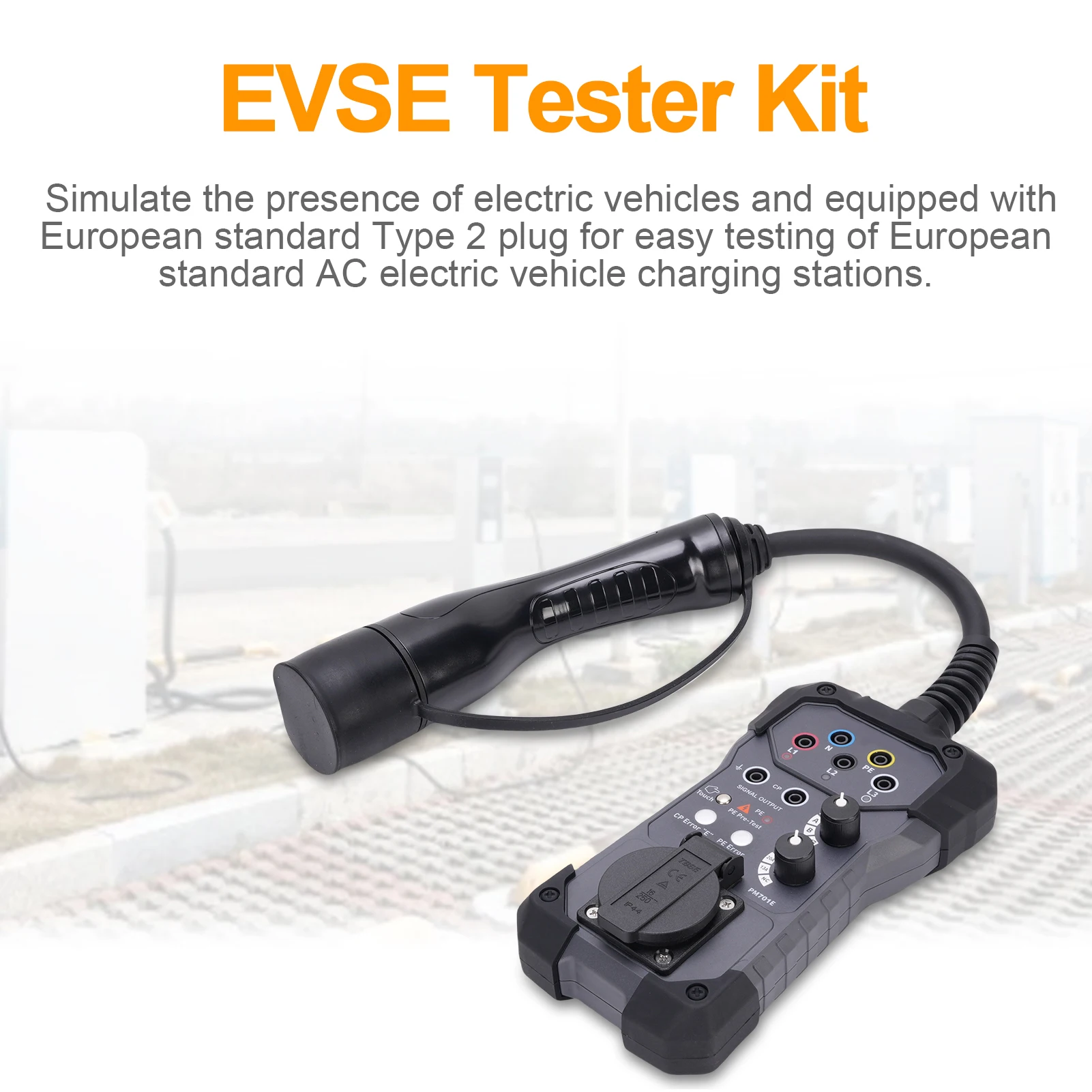 EV Charging Station Testing Compatible EVSE Tester Adapter Voltage Tester for Testers Multimeters and Oscilloscopes