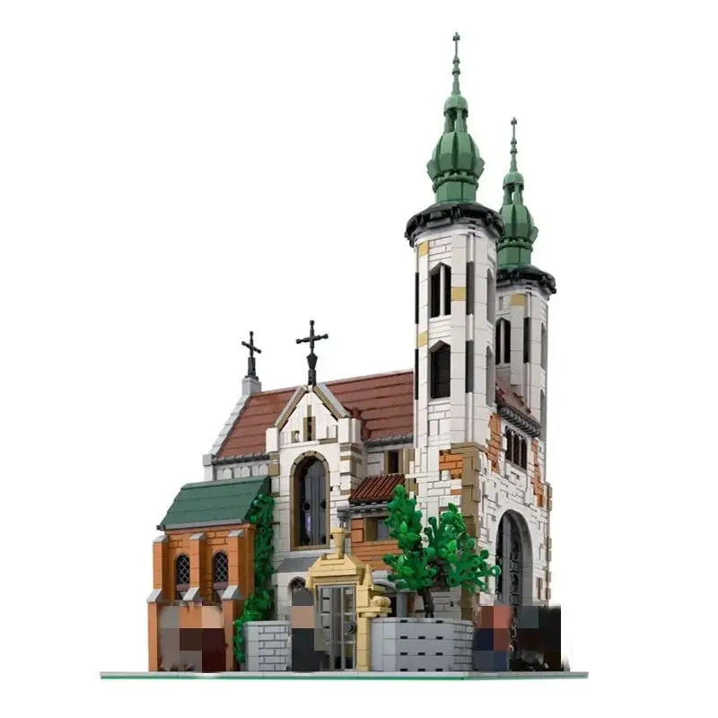 Building Block MOC-124447 Church Model Building Modular Street View 3039PCS Adult and Children's Birthday Christmas Toy Gifts