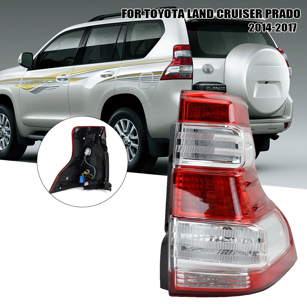 Tail Light Assembly for Toyota Prado 2014-2017 Rear Brake Lamp Direct Replacement