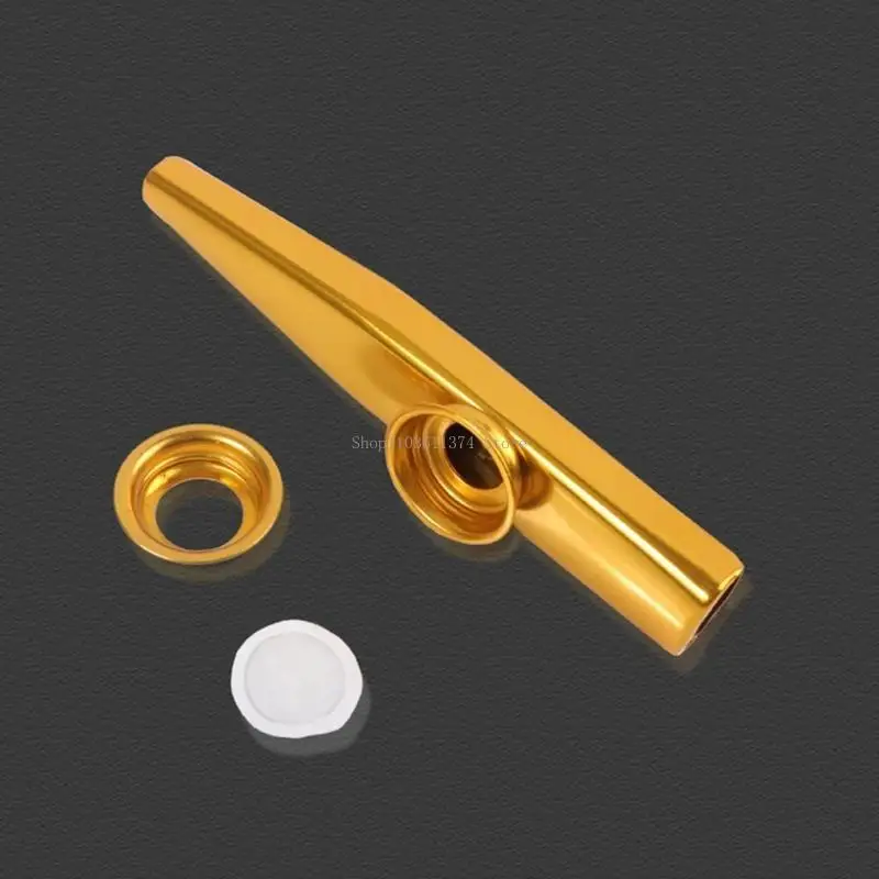 

Metal Kazoo With 10 Flute Diaphragms Blowing Musical Instrument Mouth Kazoos