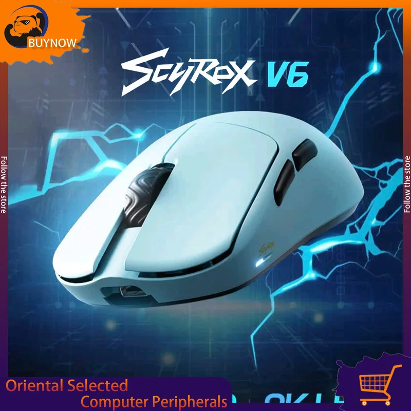 Scyrox V6 Game Mouse Sem Fio Paw3950 Mouse 30000dpi Para Jogos De Baixa LatêNcia Leve ErgonôMico Personalizado Ratos EscritóRio