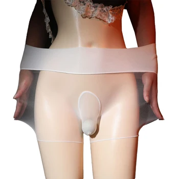 Indulge in the Luxury of Our Ultra Sheer High Waist Men\'s Underwear Sheath Trunks Panties Lingerie Designed to Flatter