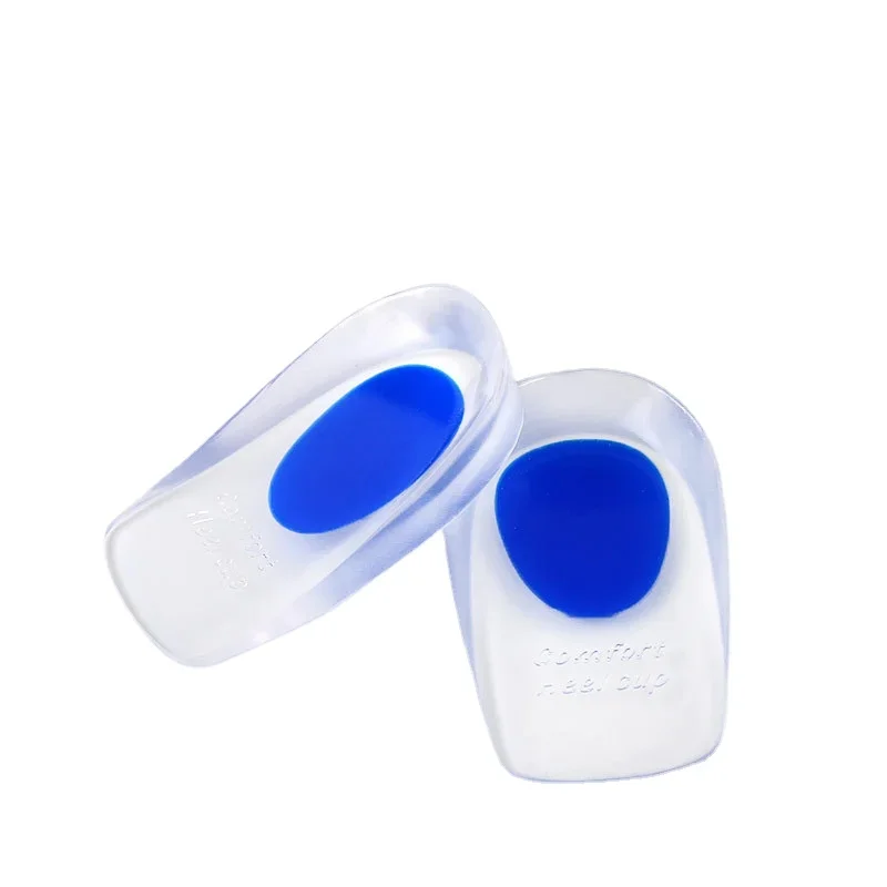 2pcs Soft Silicone Gel Insoles for Heel Spurs Pain Relief Foot Cushion Foot Massager Care Heel Cups Shoe Pads Increase Care Tool