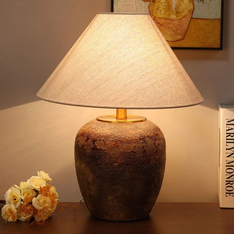 KARLOS Nordic Ceramic Table Lamp Modern Art Living Room Bedroom Study Villa LED Originality  Desk Light