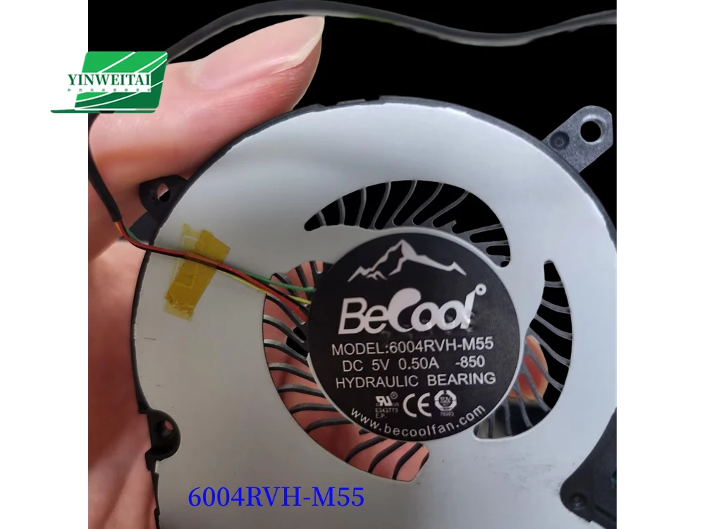 Laptop CPU Fan for 6004RVH-M52-622 B21001SS9NS14325 LN00221D1203757 DC5V New 6004RVH-M55 6004RVH-M51 598 622