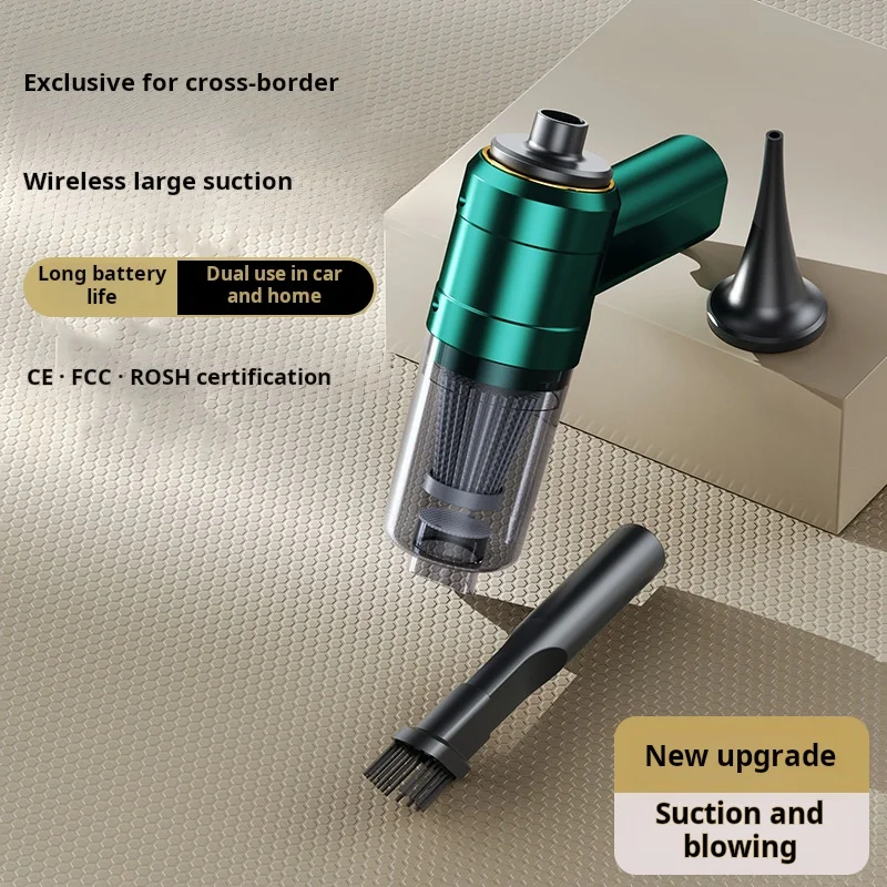 2in1 Wireless Handheld Mini Car Vacuum Cleaner Strong Suction Air Blower Duster Portable MultiUse Home Cleaning Machine