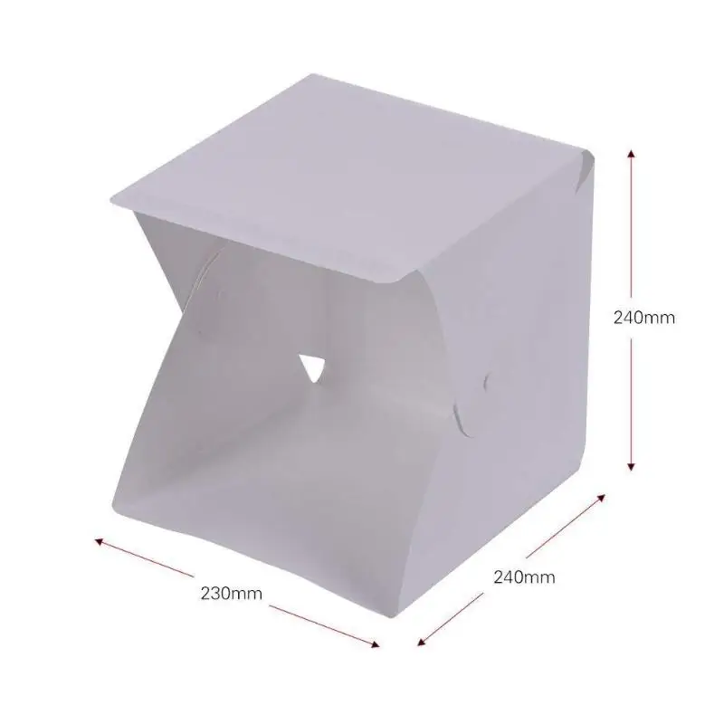 【C】Portable LED Photo Studio Light Box Foldable Photography LED Photo Studio Tent USB Mini Light Box With 2/4/6 Color Backdrop gallery 5