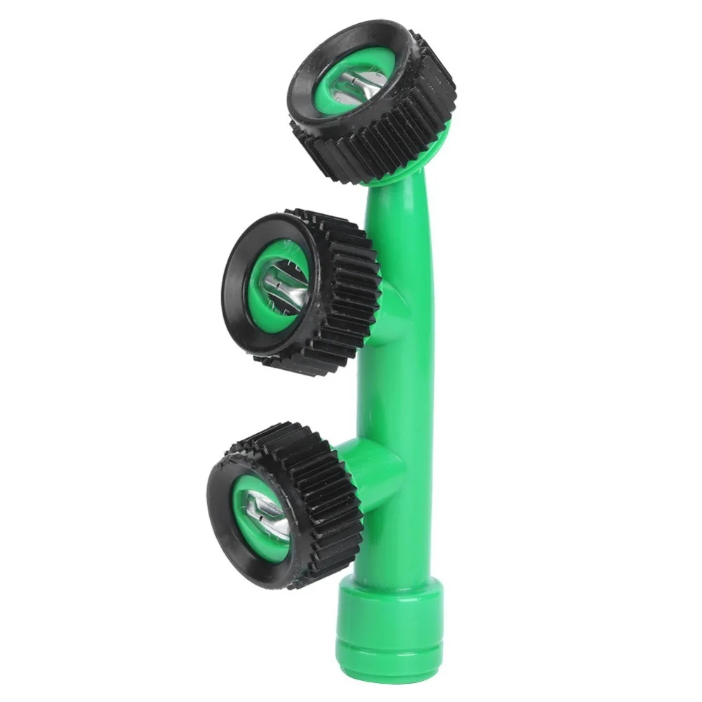 3 Head Misting Nozzle Green and Black M14 X 1.5 Mm Internal Thread Atomizing Nozzle Lightweight Easy To Install