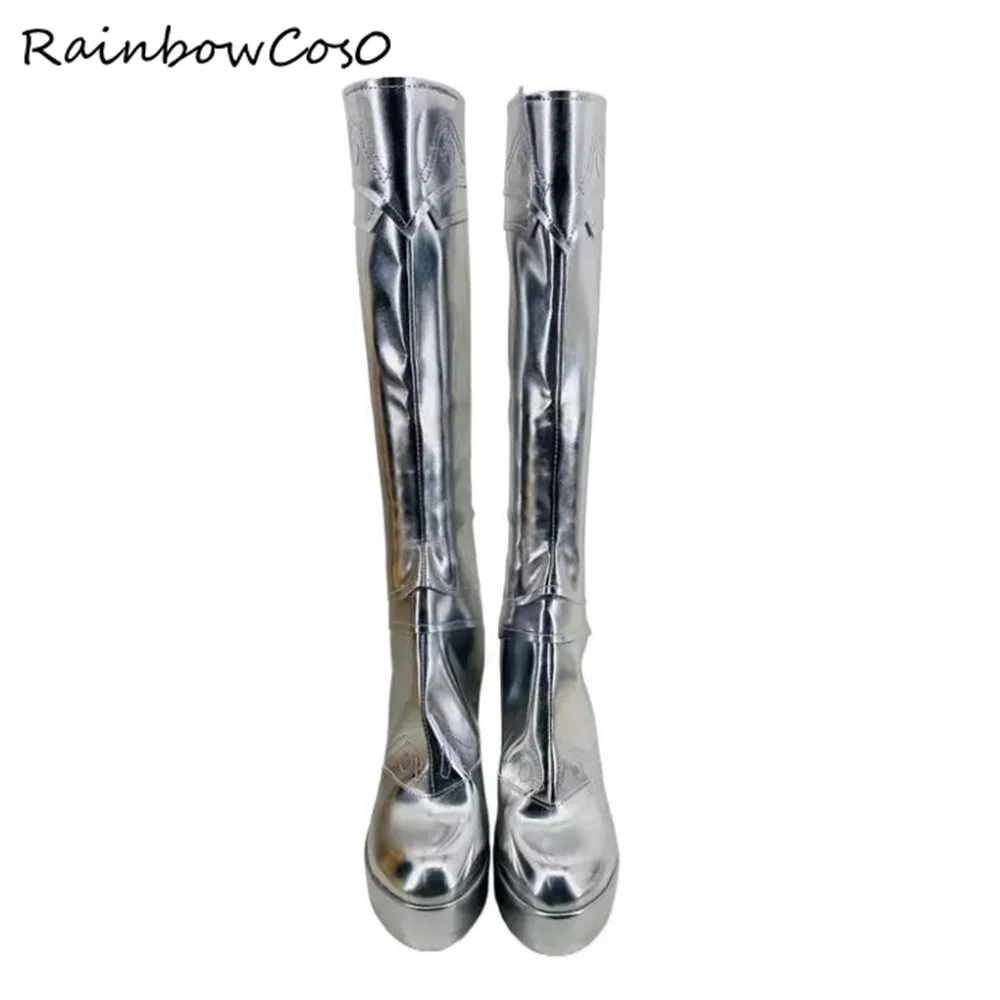 Teresa Claymore Cosplay Shoes Boots Game Anime Halloween Christmas RainbowCos0W4177