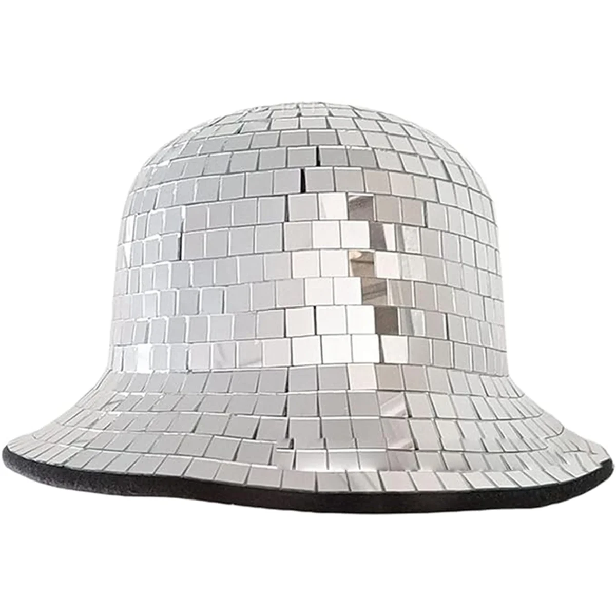 Disco Ball Bucket Hat Sequin Cow Boy Bucket Hat Mirror Sequin Fedora Hat Fisherman Hat Bling Dance Ball Cap