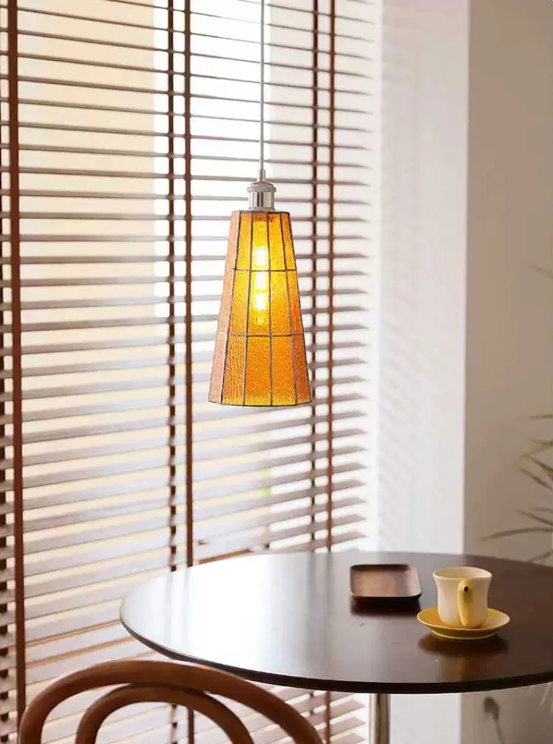 Creative Stained Glass Restaurant Chandelier Nordic Simple