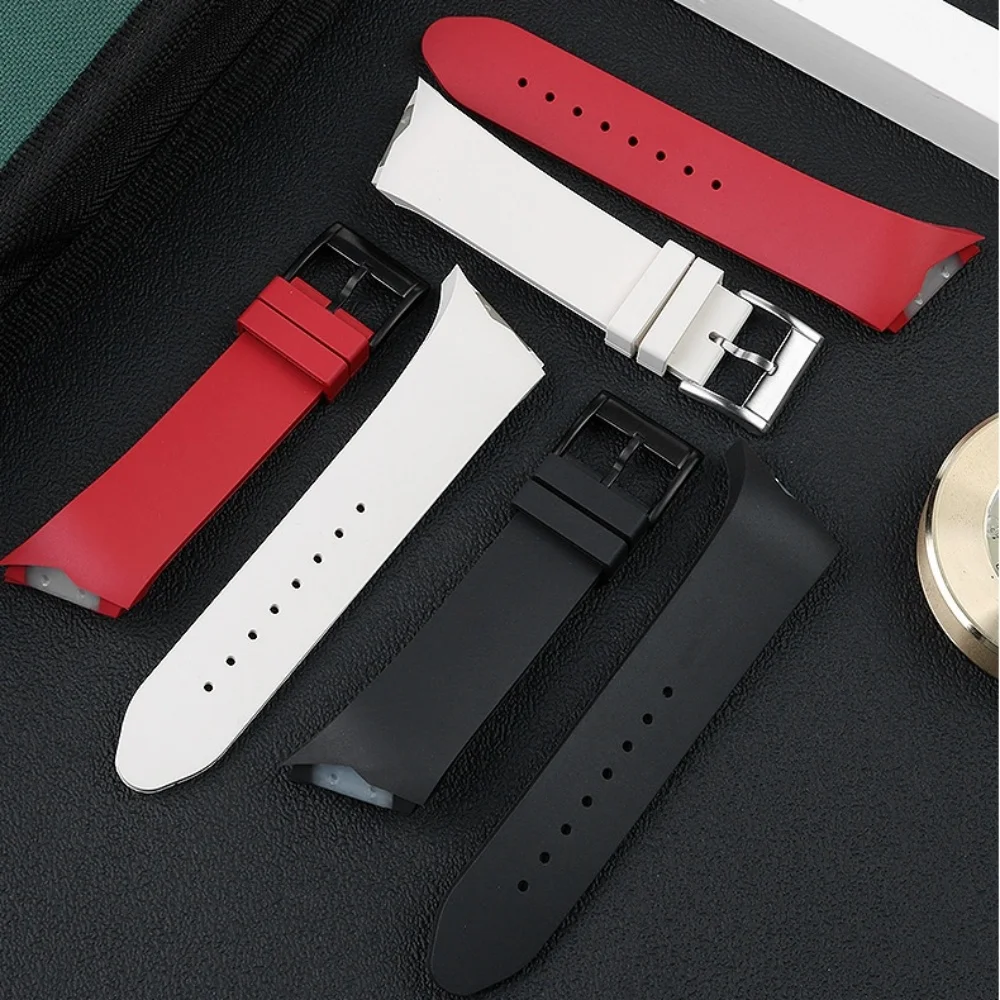 

Силиконовый ремешок с наклоном интерфейса для мужских часов H24655331 H24615331, браслет с резиновой пряжкой на 75-летие