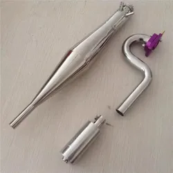 Stainless Steel Water-Cooled Exhaust Pipe For Model Petrol Boat Japan Rcmk Engines