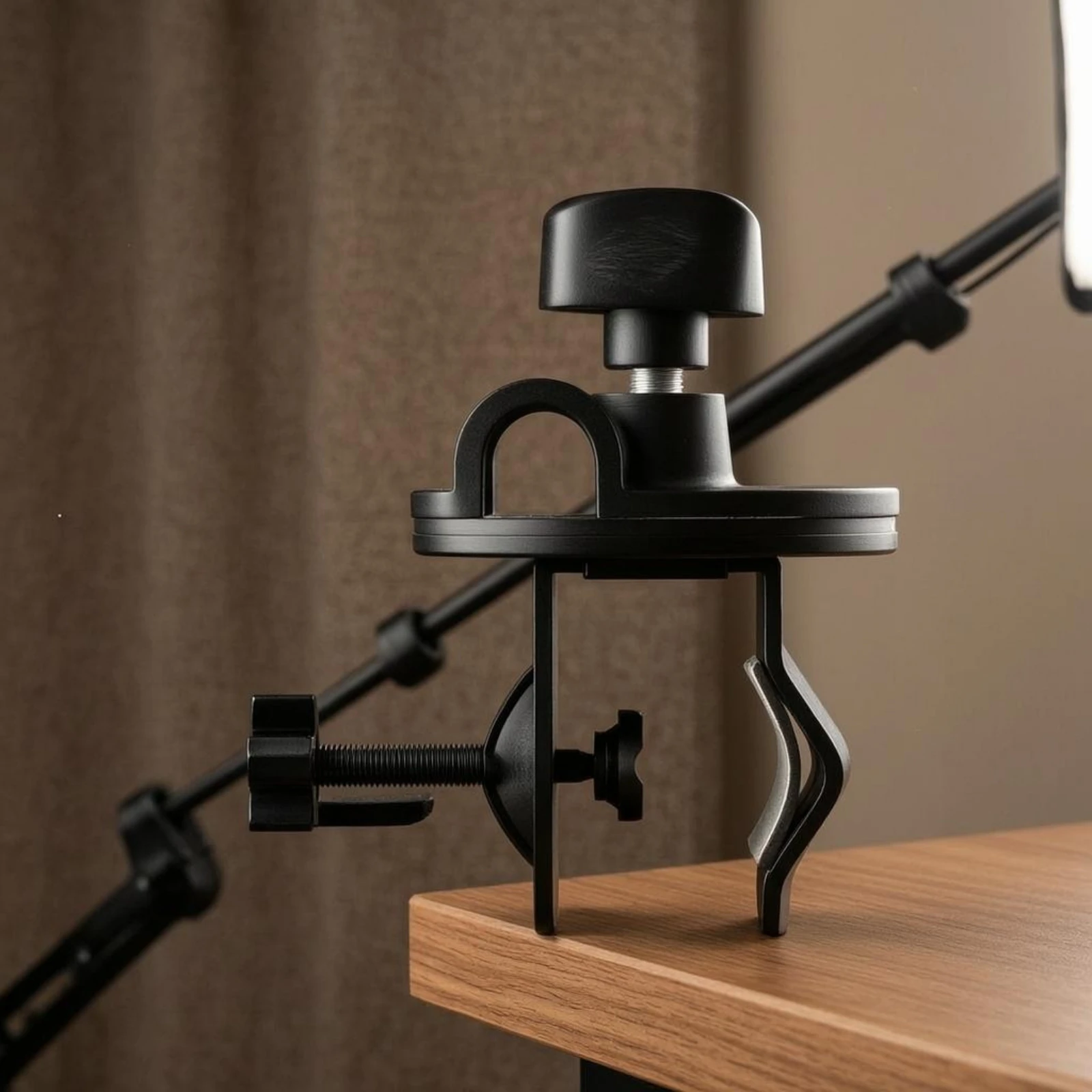 

Audio Pickup Clamp Textured Grip Desk Clamp Phone Mount Holder Adjustable Mounting Accessory Anti-Slip for Streamers