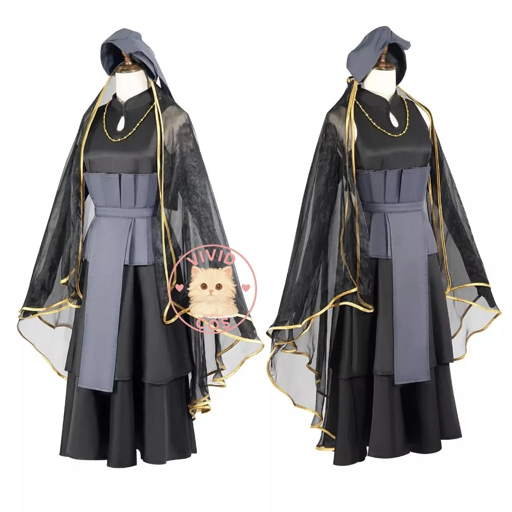 ฮินาตะ ฮิวงะคอสเพลย์อะนิเมะชุดแต่งงานสีดำชุดเล่นบทบาทเสื้อผ้าสำหรับผู้หญิงผู้ใหญ่คอมมิคคอนปาร์ตี้ฮาโลวีน