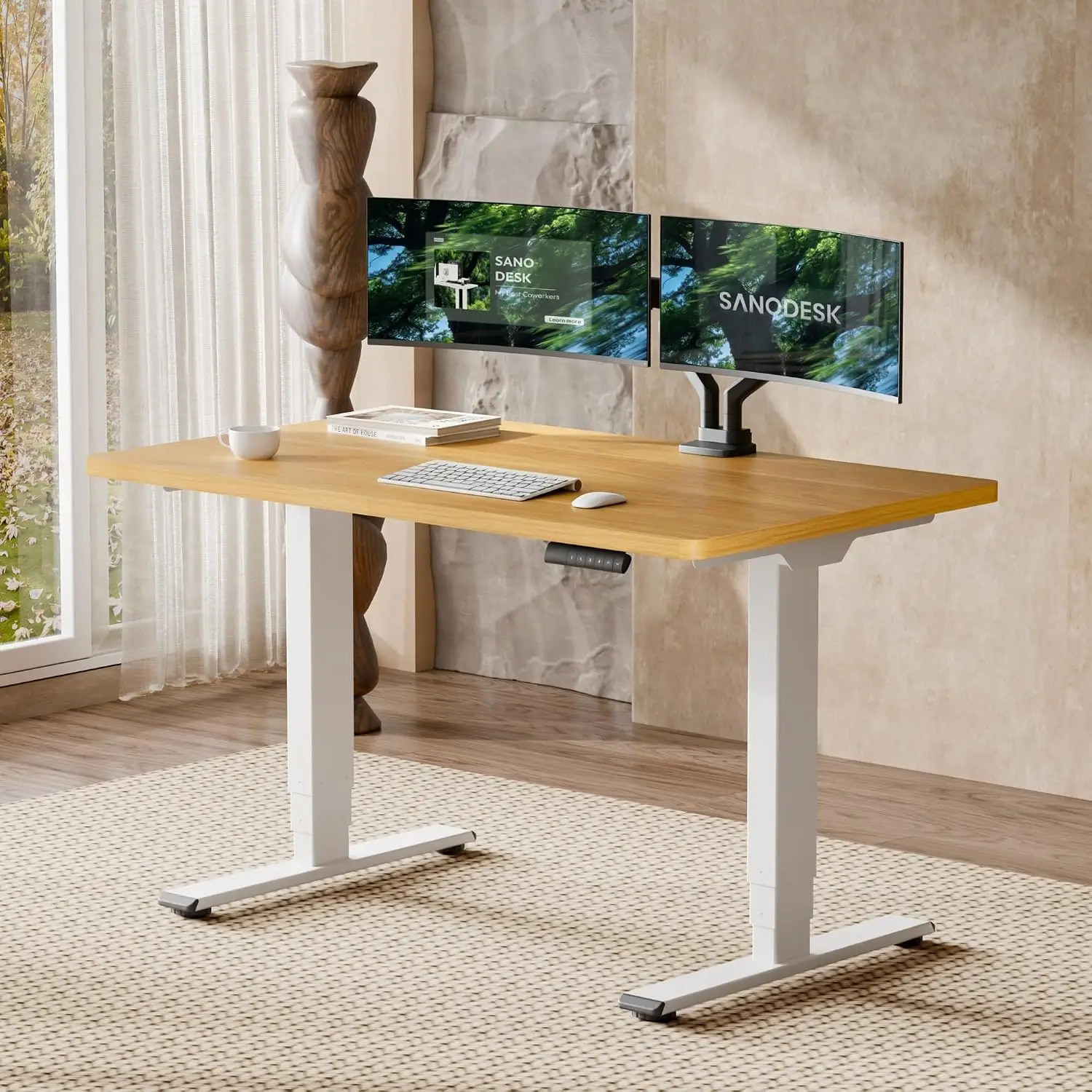 Dual Motor Standing Desk 220lbs Height Adjustable Desk
