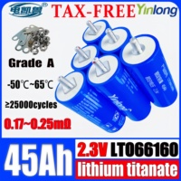 new yinlong Original lto 66160 2.3v 45ah lithium titanate battery DIY 12V 24V 48V solar speaker car power charge battery No tax
