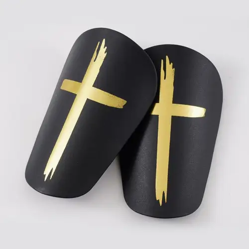 Imagen 2 del producto Espinilleras de fútbol, espinilleras pequeñas, cojín EVA, protección de pantorrilla, espinilleras de fútbol, almohadillas protectoras de espinilleras acolchadas gruesas