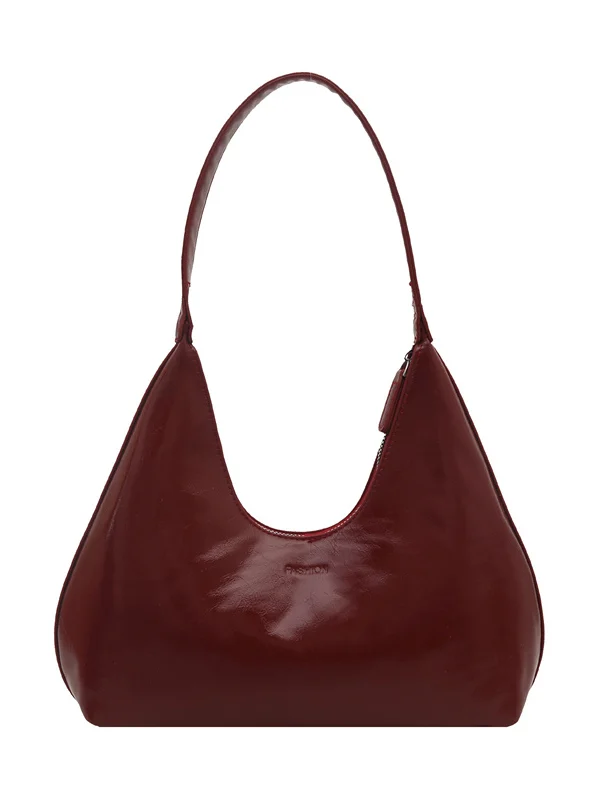 

High-End Women's Underarm Bag 2025 New Sle Simple Casual Commute Crescent Bag mat Large Capaci Single oulder Bag