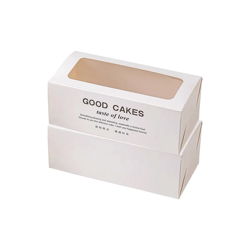 

50pcs Cake Window Display Box Baking Paper Packaging Dessert Snowflake Shortbread Takeaway Box Business Supplies