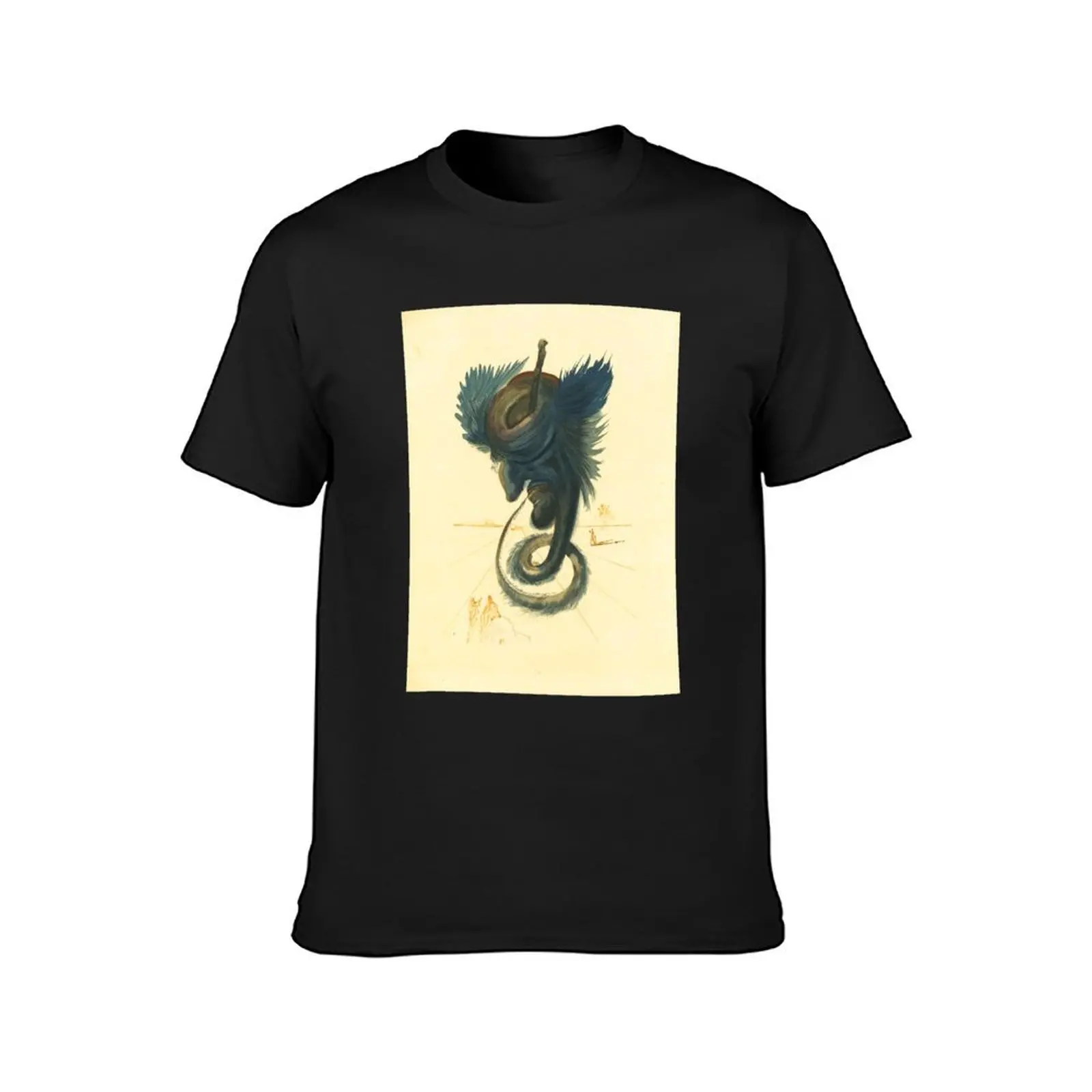 Salvador Dali, 1904-1989, Spain, Salvador Dali Surrealism Art T-Shirt korean fashion customs graphics T-shirt men