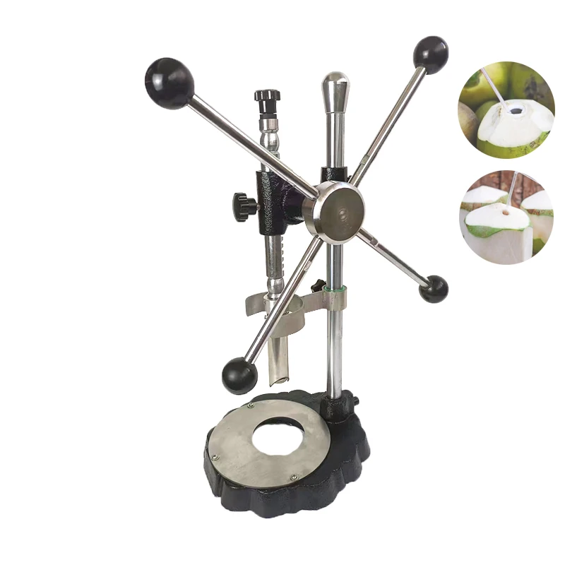 수동 녹색 코코넛 뚜껑 오프너 과일 채소 껍질 벗기기 기계