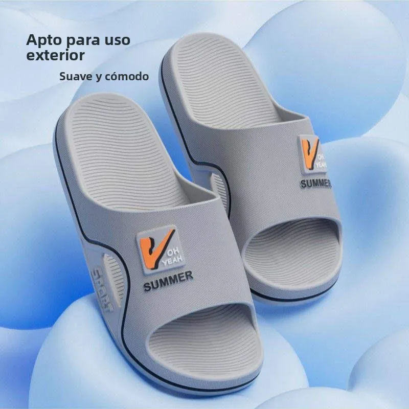 Zapatillas de hombre para verano, nuevas, resistentes al desgaste, con suela gruesa de EVA, suela suave, para uso en el hogar...
