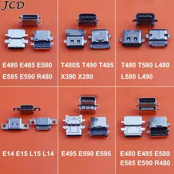 JCD 2pcs Type-C Charging Port Socket Connector Jack For Lenovo ThinkPad T480 T580 L480 L580 E480 E580 X280 X390 T490 E14 E15 L14