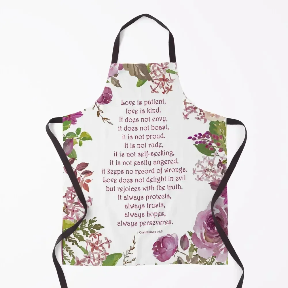 

Love Is Patient Love Is Kind Apron Home Supplies work ladies Kitchen Supplies Home Utensils Apron