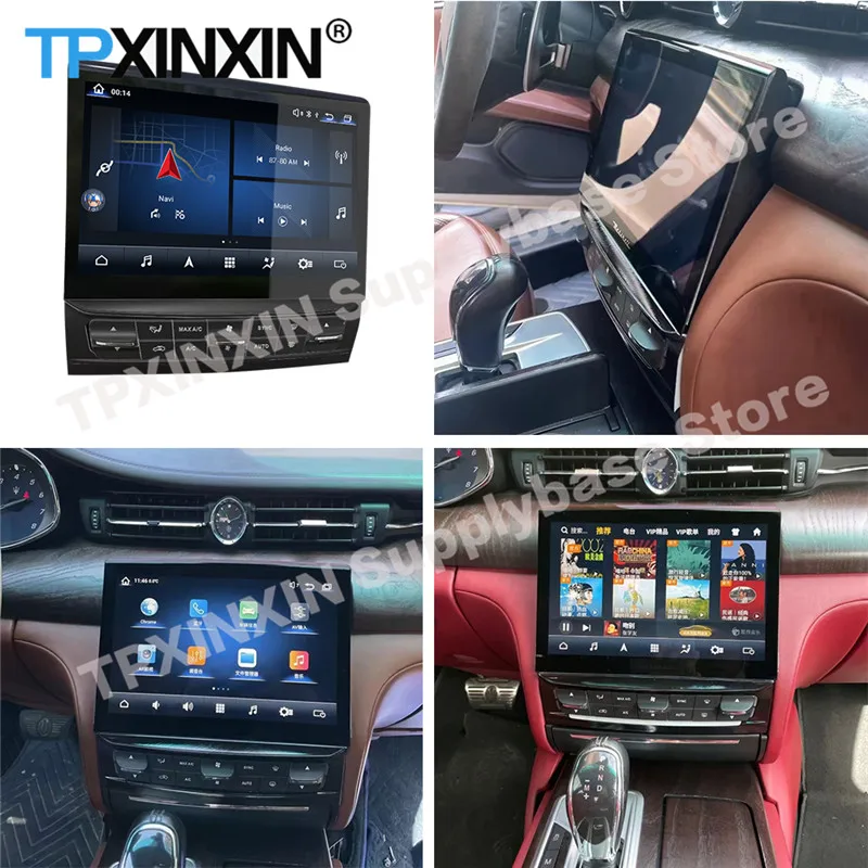 Car Radio Stereo Receiver Android 11 For Maserati Quattroporte 2013 2014 2015-2021 GPS Navigation Screen Auto Player Head Unit