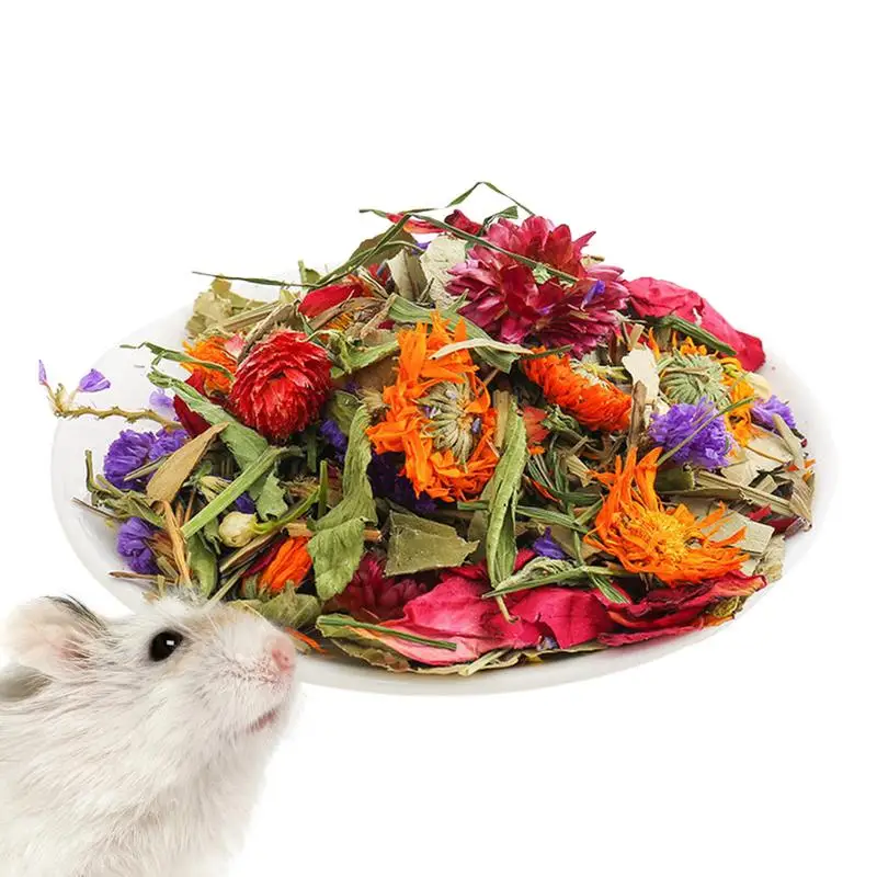 Bedding For Hamster Natural Dried Flower Gerbil Bedding Odor Control Enclosure Habitat Decor For Rabbits Gerbils Or Other Small