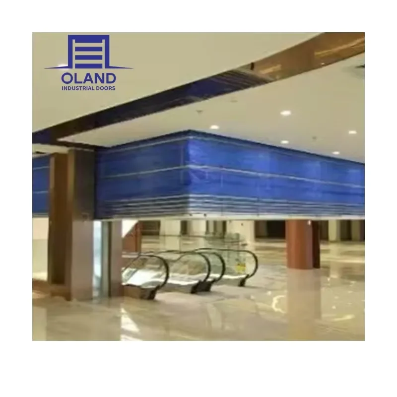 Fire Curtain Customized Fire Resistant Inorganic Rolling Shutter Emergency Exit Roll up Door for Commercial Mall and Factory