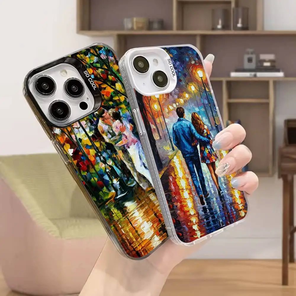 

L-Leonid A-Afremov Painting Phone Case For iPhone 16,15,14,13,12,11,Mini,Pro,MAX Black Matte Shockproof Cover