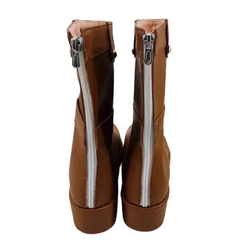 qq 123Complete suas botas sopradas! No funeral frieren cosplay sapatos bota feita sob encomenda
