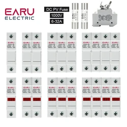 Din Rail Solar PV DC Fuse Holders with Indicator Light suitable for 10*38mm DC PV Fuse Link for Solar Photovoltaic System Pro