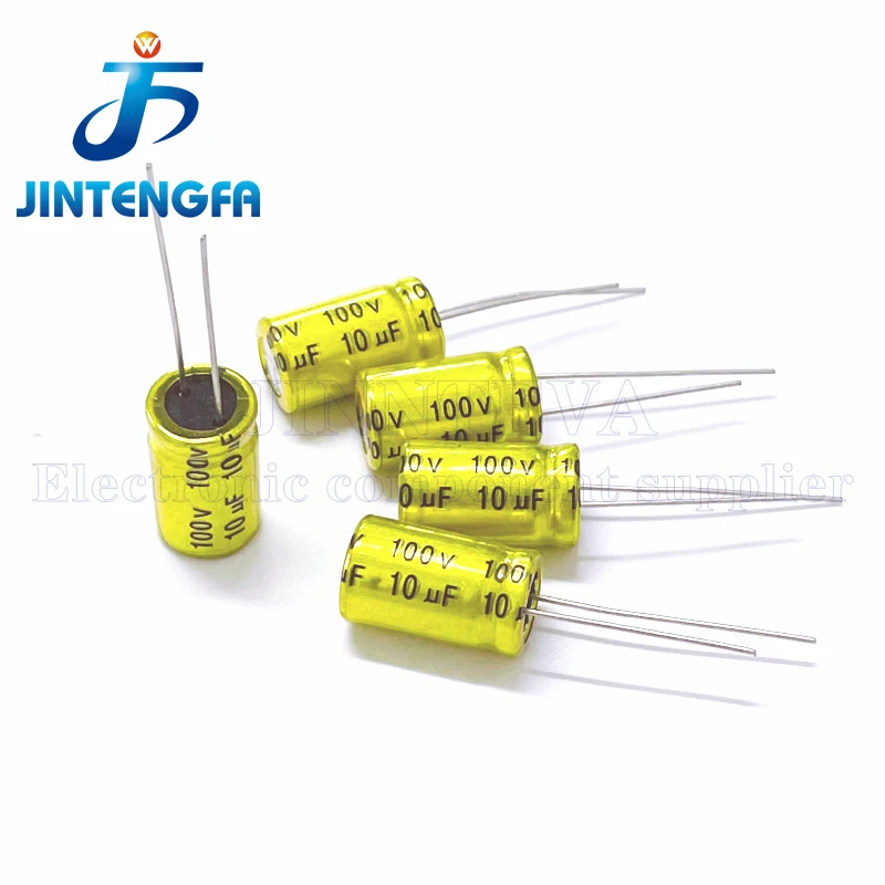 Imagem -05 - Capacitor Eletrolítico Divisão de Frequência 100v 15 uf 22 uf 33 uf 47 uf 68 uf 10uf 15 uf 22 uf 33 uf 47uf np 8x12 Milímetros 10 Peças