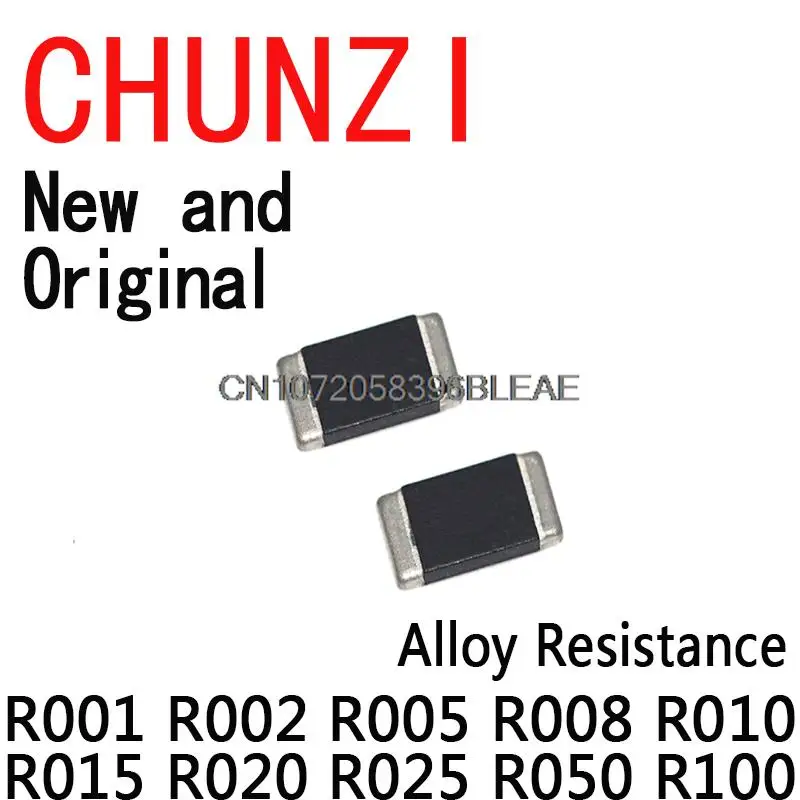 50PCS Alloy Resistance 2512 SMD Resistor Samples Kit 10 Kinds*5PCS=50PCS R001 R002 R005 R008 R010 R015 R020 R025 R050 R100