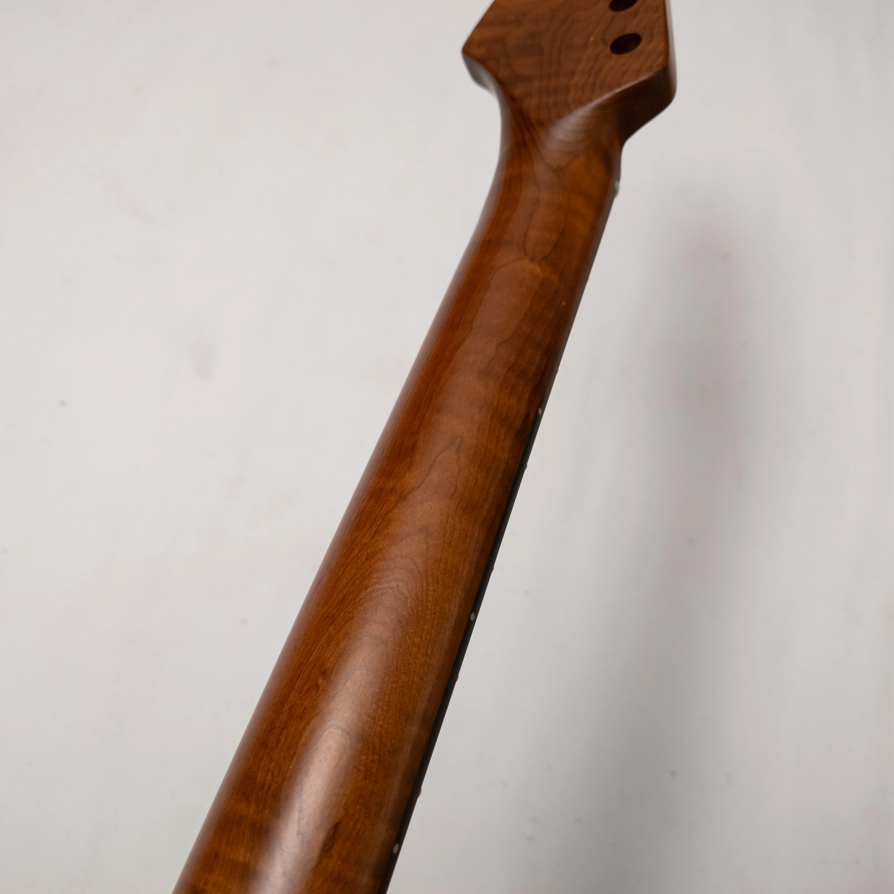 

Roasted Flame Maple Guitar Neck 25.5" 22 Stainless Frets Rosewood Fingerboard Bone Nut Modern C Right Hand