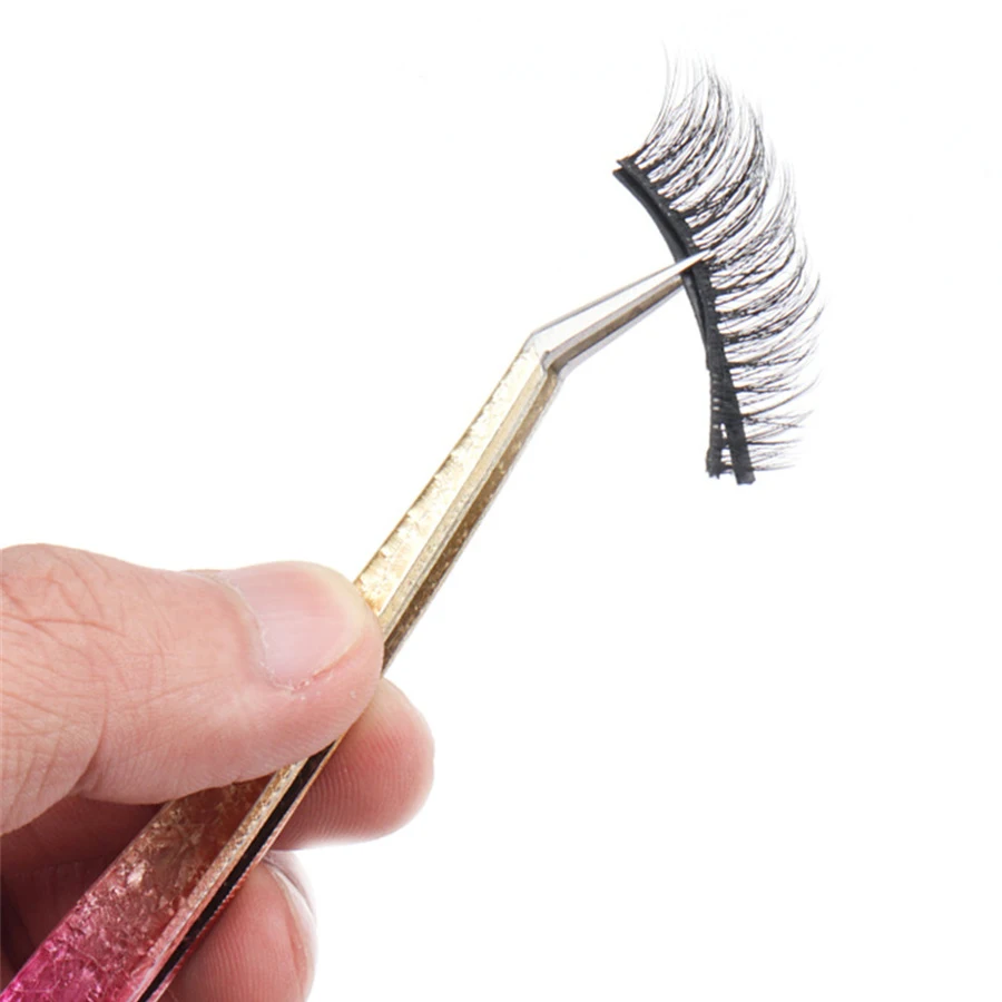 1 قطعة ملاقط رمش الجليد زهرة مكافحة ساكنة ثلاثية الأبعاد دقيقة الحاجب تطعيم الرموش الصناعية تمديد لوازم ماكياج الملقط أدوات