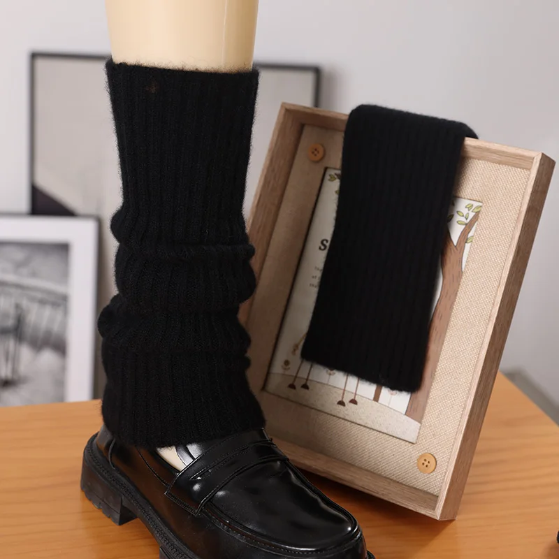 100% cashmere socks for women fall and winter knitted knee boots thigh-high socks over the knee anti-slide